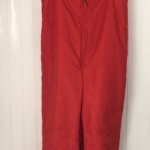 ANBA Austria Vintage Ski Snow Bib Red Size 14